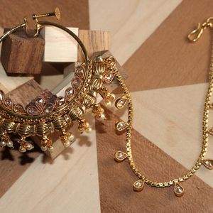 Nose ring with chain